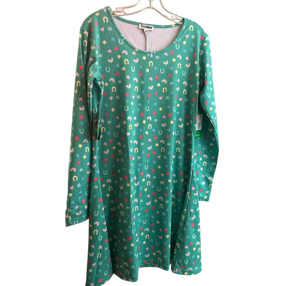 Tipsy Elves Womens LUCKY CHARMER DRESS Size Large